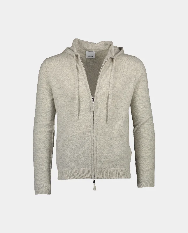 Strickjacke aus Cashmere-Mischung in Grau - Gerade Passform Street