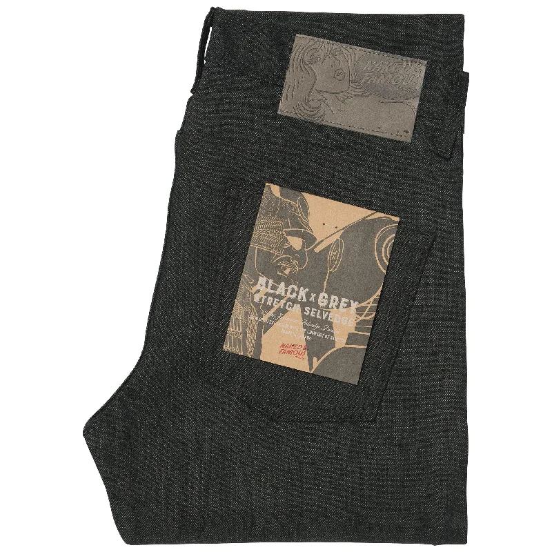 Super Guy - Black x Grey Stretch Selvedge Artistic Men's Hand