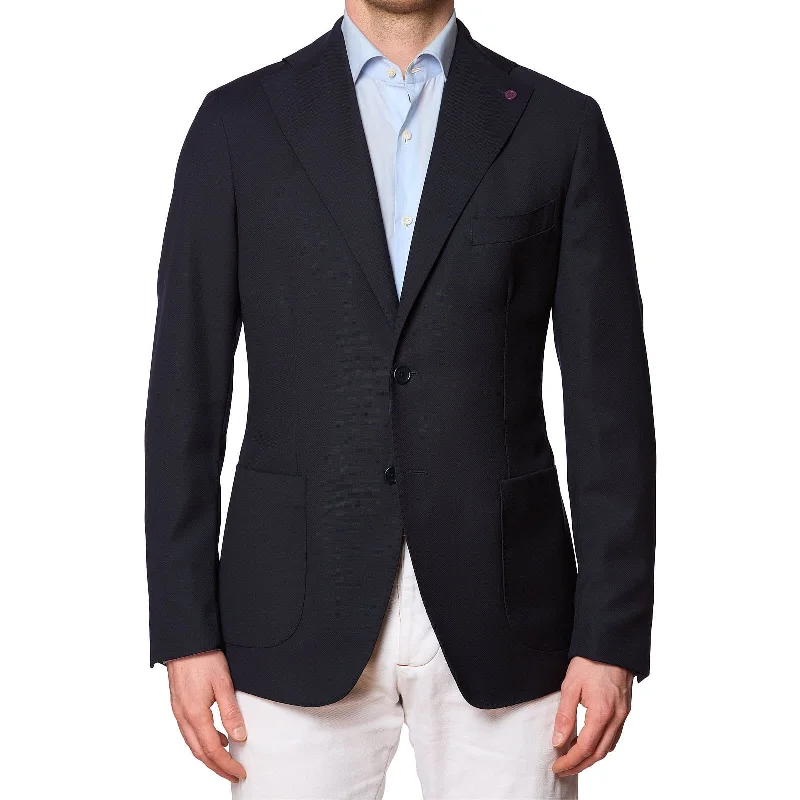 SARTORIA PARTENOPEA Navy Blue Wool Jacket EU 56 NEW US 46 Current Model Cool Men's Distressed SARTORIA PARTENOPEA Navy Blue Wool Jacket EU 56 NEW US 46 Current Model Cool Men's Distressed