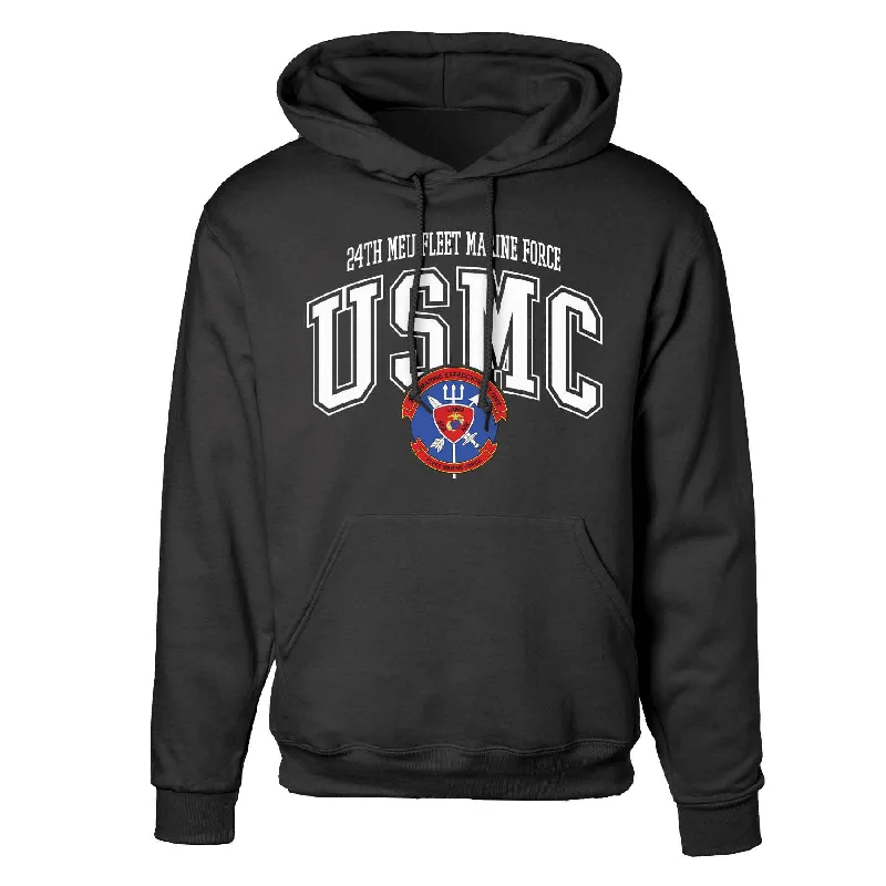 24th MEU Fleet Marine Force Arched Hoodie Tailored