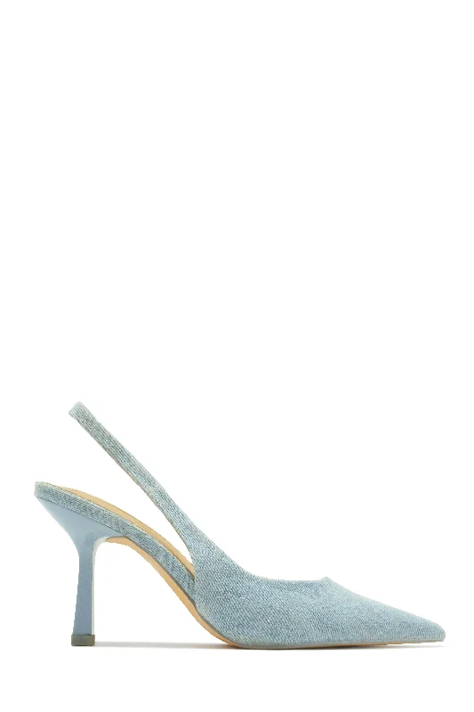 Karia Slingback Pumps - Denim