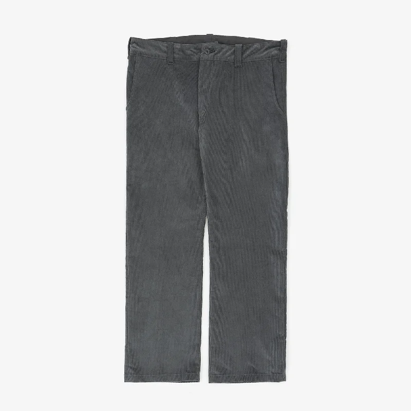 Straight Whale Corduroy Trousers Trendy Men's Oversized