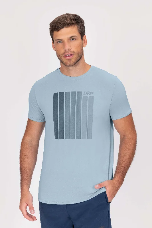 LIVE! Lines T-Shirt Monochromatic All