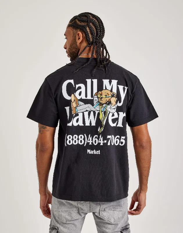 Market  Call My Lawyer Tee Sleek Men's Contemporary 