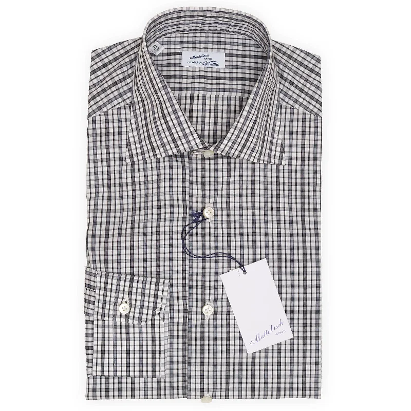 MATTABISCH for VANNUCCI Multicolor Plaid Cotton Dress Shirt EU 38 NEW US 15 Adventure MATTABISCH for VANNUCCI Multicolor Plaid Cotton Dress Shirt EU 38 NEW US 15 Adventure