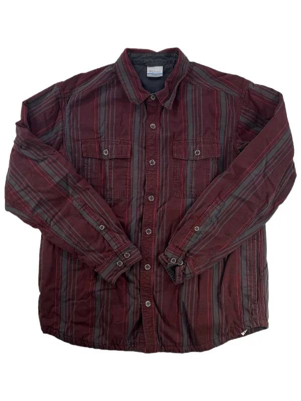 Mens Fleece Lined Shirt Jacket Tough Men's Military