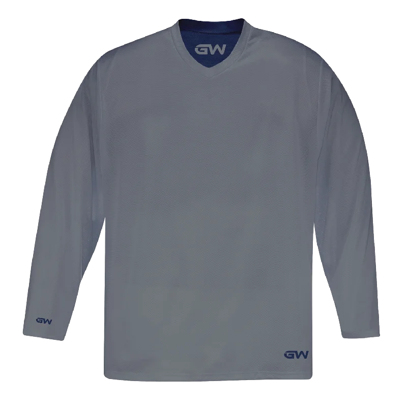 GameWear GW7500 ProLite Series Reversible Senior Hockey Practice Jersey - Grey / Navy Preppy Men's College GameWear GW7500 ProLite Series Reversible Senior Hockey Practice Jersey - Grey / Navy Preppy Men's College