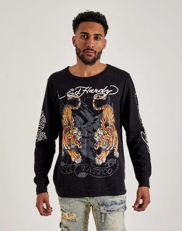 Ed Hardy  Tiger Thermal Athletic Men's High
