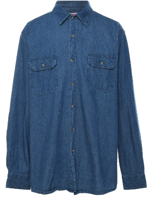 Wrangler Denim Shirt - L Trendy Men's Bucket