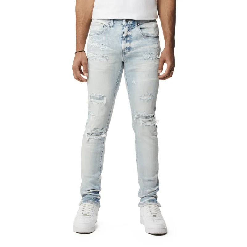 Slim Vintage Washed Jeans - Santorini Blue Masculine Men's 