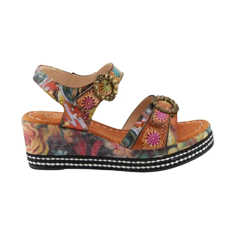 Spring Step L'Artiste Women's Flavour Sandals - Camel Multi