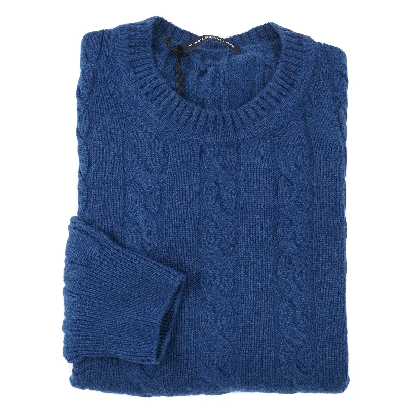 Manrico Cable Knit Cashmere Sweater Organic
