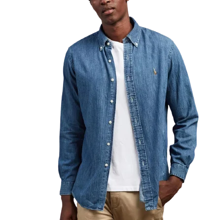 Cotton Sports Shirt - Denim Tailored