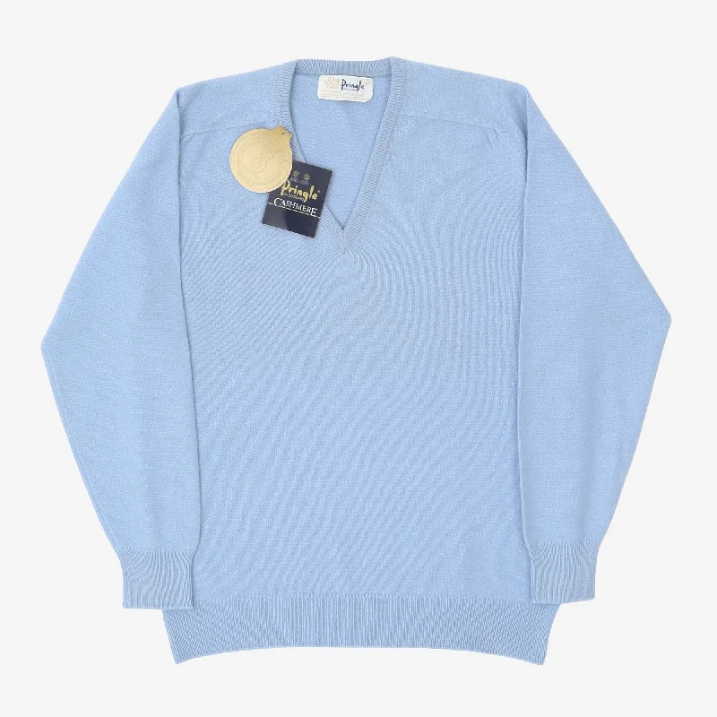 Cashmere V Neck Sweater Hip Men's Retro