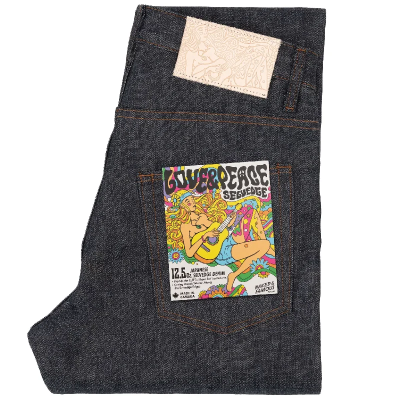 Weird Guy - Love   &   Peace   Selvedge Stylish Men's Neon