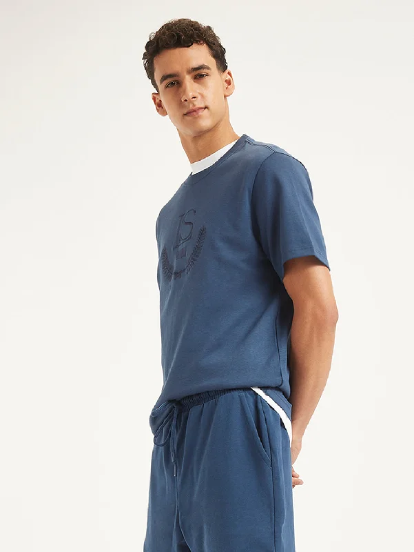Men's Embroidered Regular Fit T-Shirt Organic
