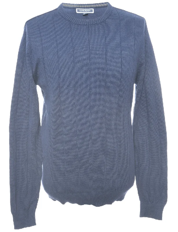 Fine Knit Jumper - L Confident Men's High