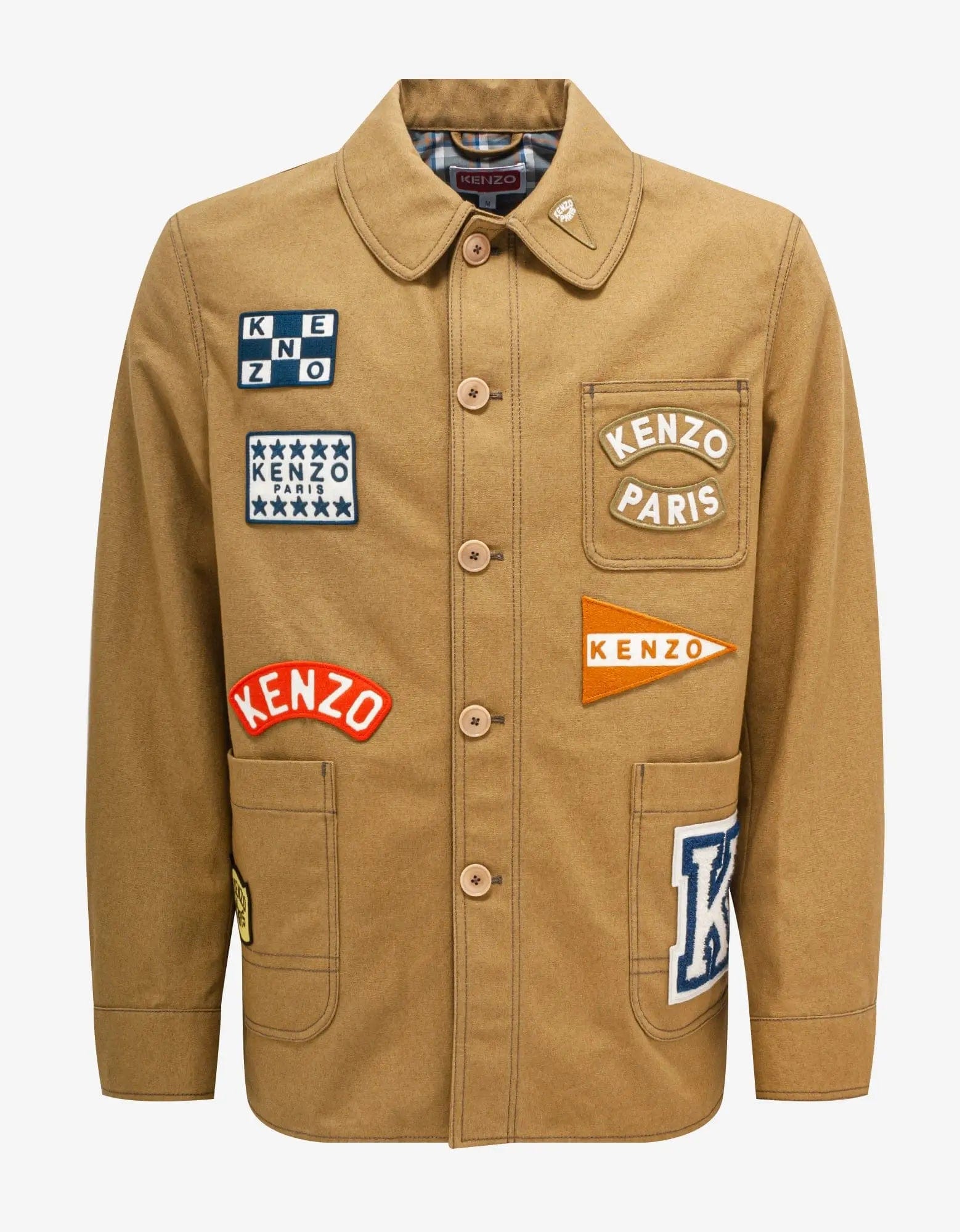 Kenzo Beige 'Kenzo Sailor' Workwear Jacket Beach