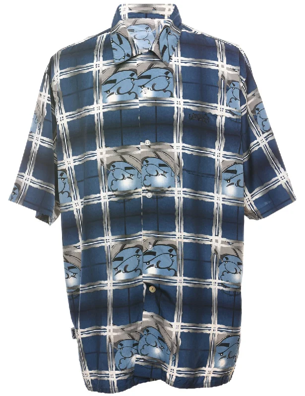 Y2K Novelty Print Shirt - M Elegant Men's Cashmere