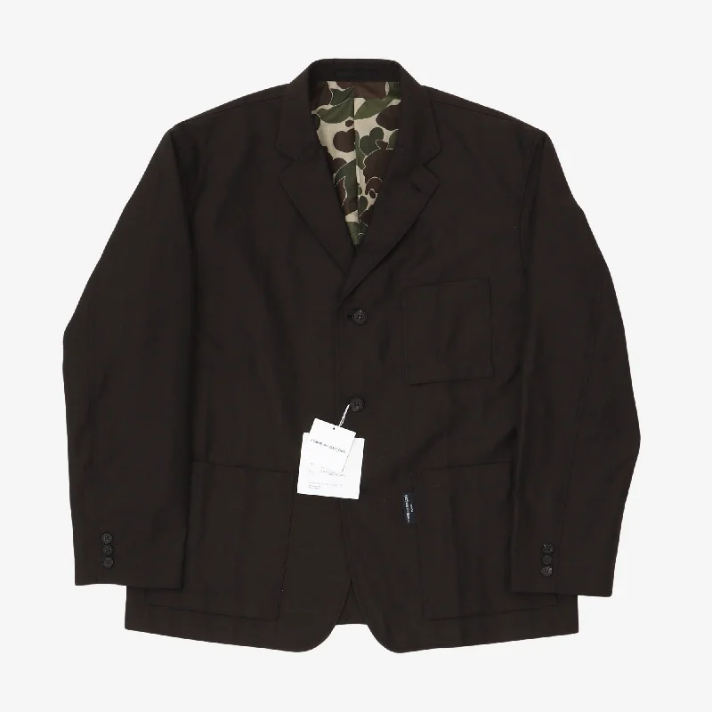Homme Three Button Blazer Sharp Men's Italian
