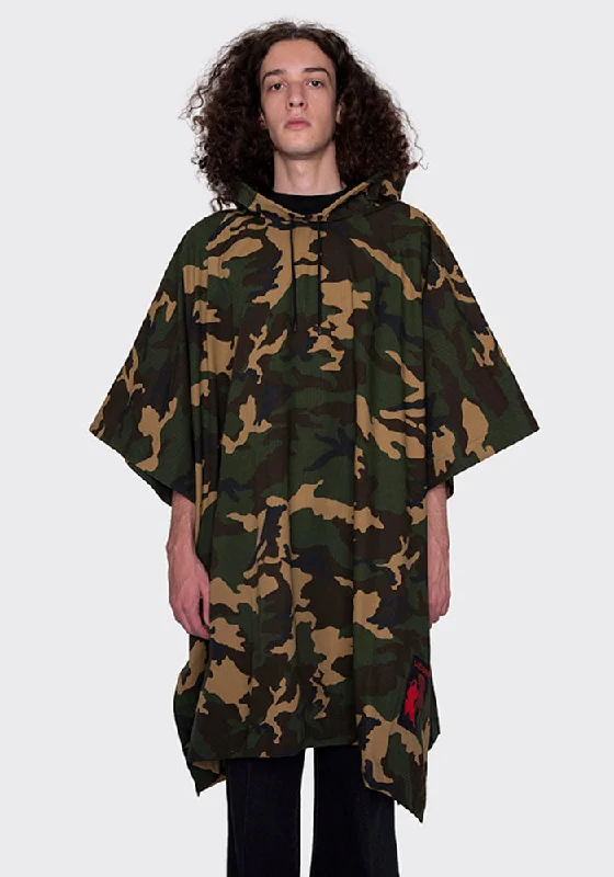 LU'U DAN MC005_CC OVERSIZED PONCHO CAMO Sophisticated Men's 
