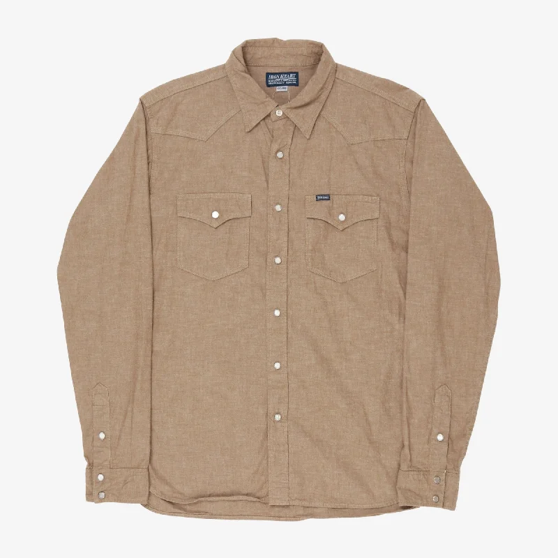 10oz Selvedge Western Chambray Shirt Artistic Men's Avant