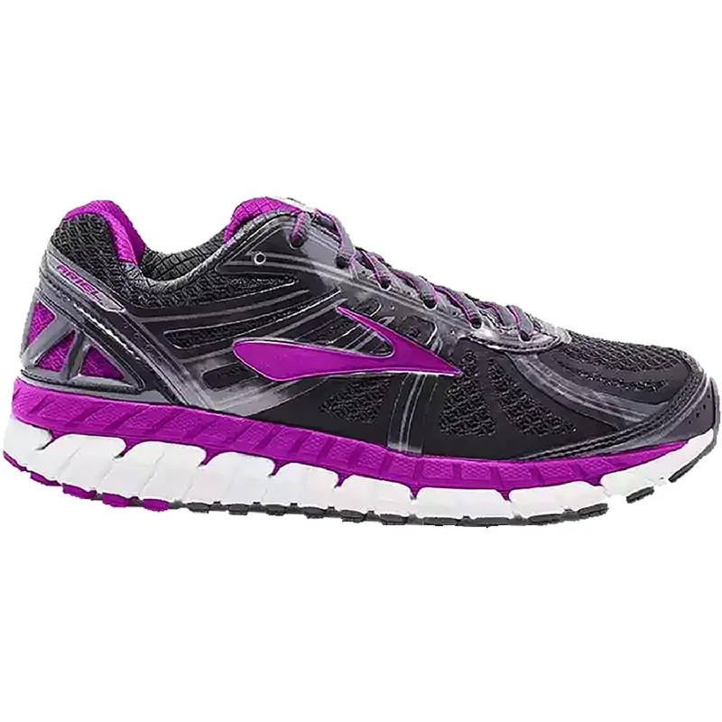 Women's Brooks Ariel 16 Anthracite/Purple Cactus Flower Mesh