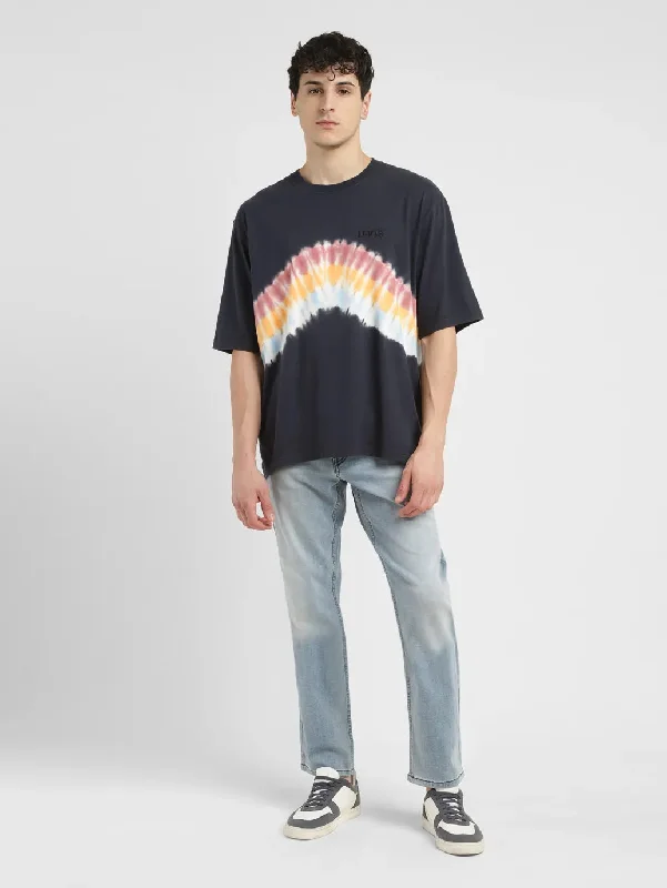 Men's Tie -Dye Loose Fit T-shirt Casual Men's Short