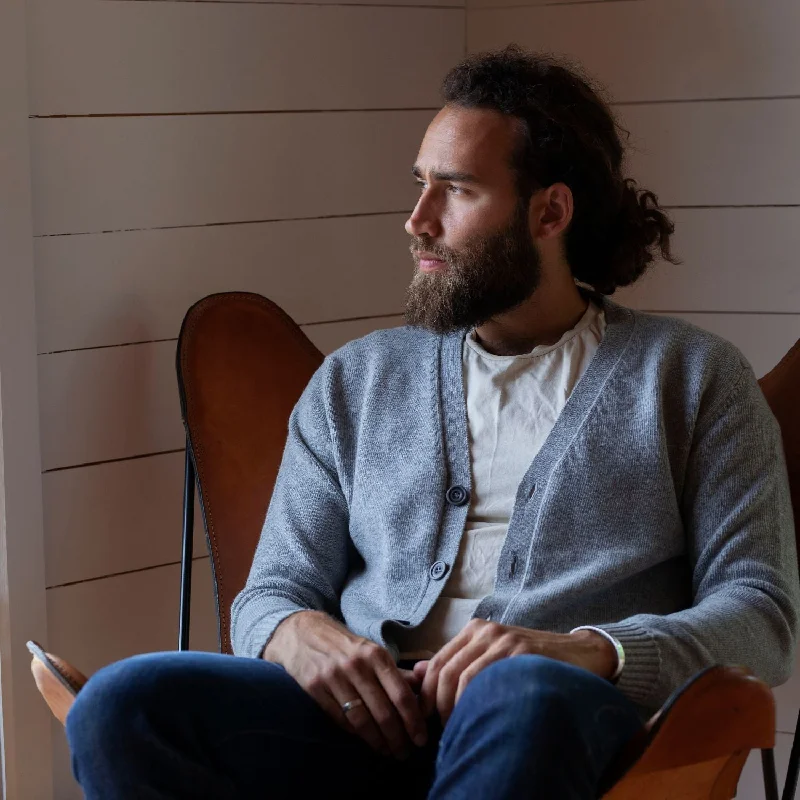 Men's Classic Cashmere Cardigan Masculine Men's 