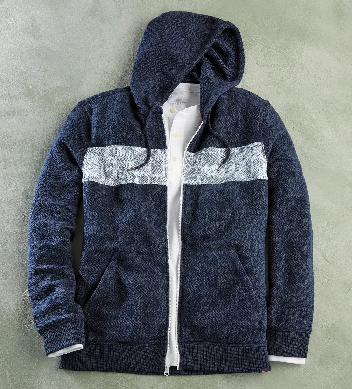 Faherty Whitewater Hoodie Unique Men's Upcycled