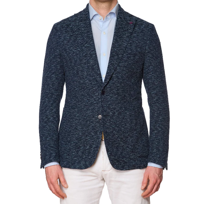 SARTORIA PARTENOPEA Blue Cotton Jacket Blazer EU 48 NEW US 38 Current Model Hip Men's Retro SARTORIA PARTENOPEA Blue Cotton Jacket Blazer EU 48 NEW US 38 Current Model Hip Men's Retro