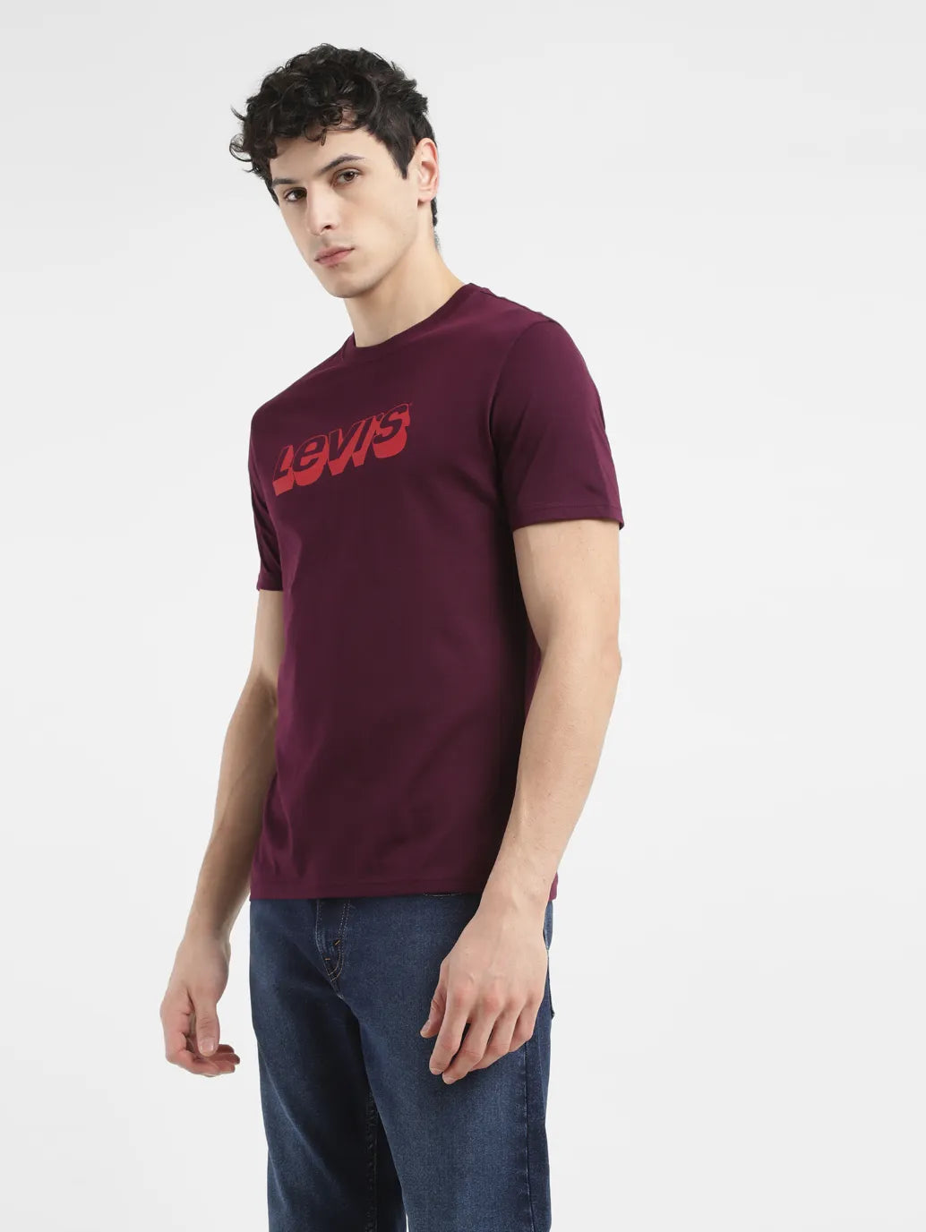 Men's Brand Logo Crew Neck T shirt Casual Men's Japanese 