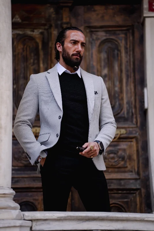 Paris Gray Slim Fit Striped Linen Blazer: The Perfect Blend of Style and Comfort Relaxed Men's Australian Paris Gray Slim Fit Striped Linen Blazer: The Perfect Blend of Style and Comfort Relaxed Men's Australian