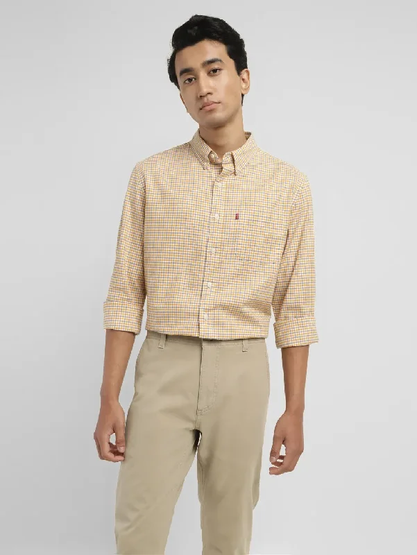 Men's Checkered Slim Fit Shirt Adventure