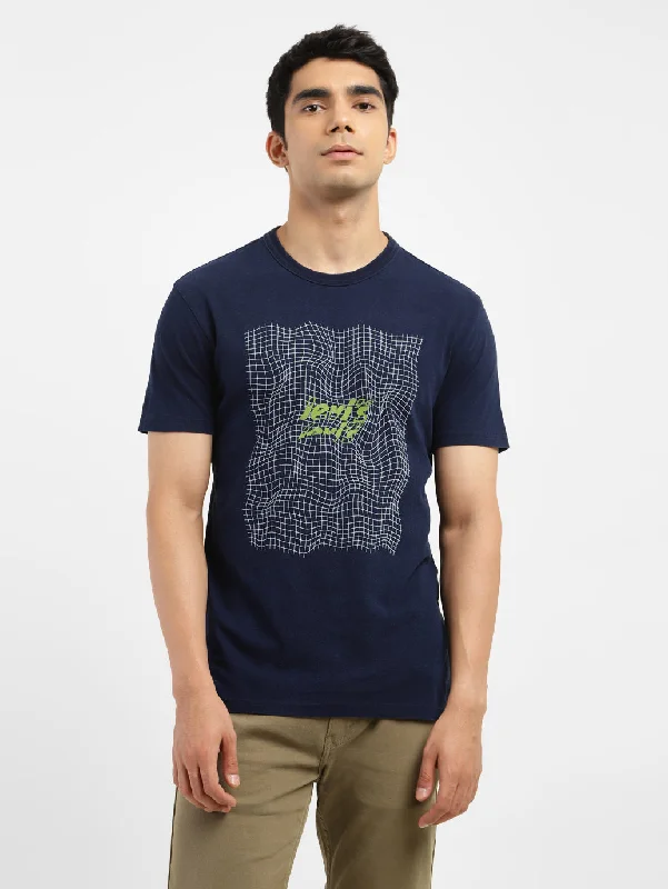 Men's Graphic Print Slim Fit T-shirt Artistic Men's Avant