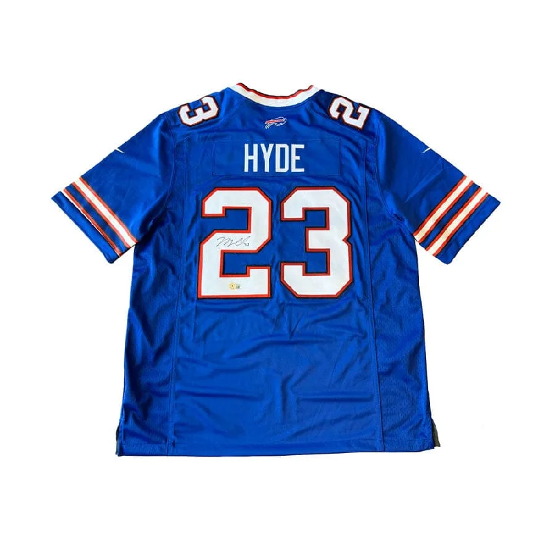 Micah Hyde Signed Buffalo Bills Blue Nike Authentic Stitched Jersey Masculine Men's Micah Hyde Signed Buffalo Bills Blue Nike Authentic Stitched Jersey Masculine Men's