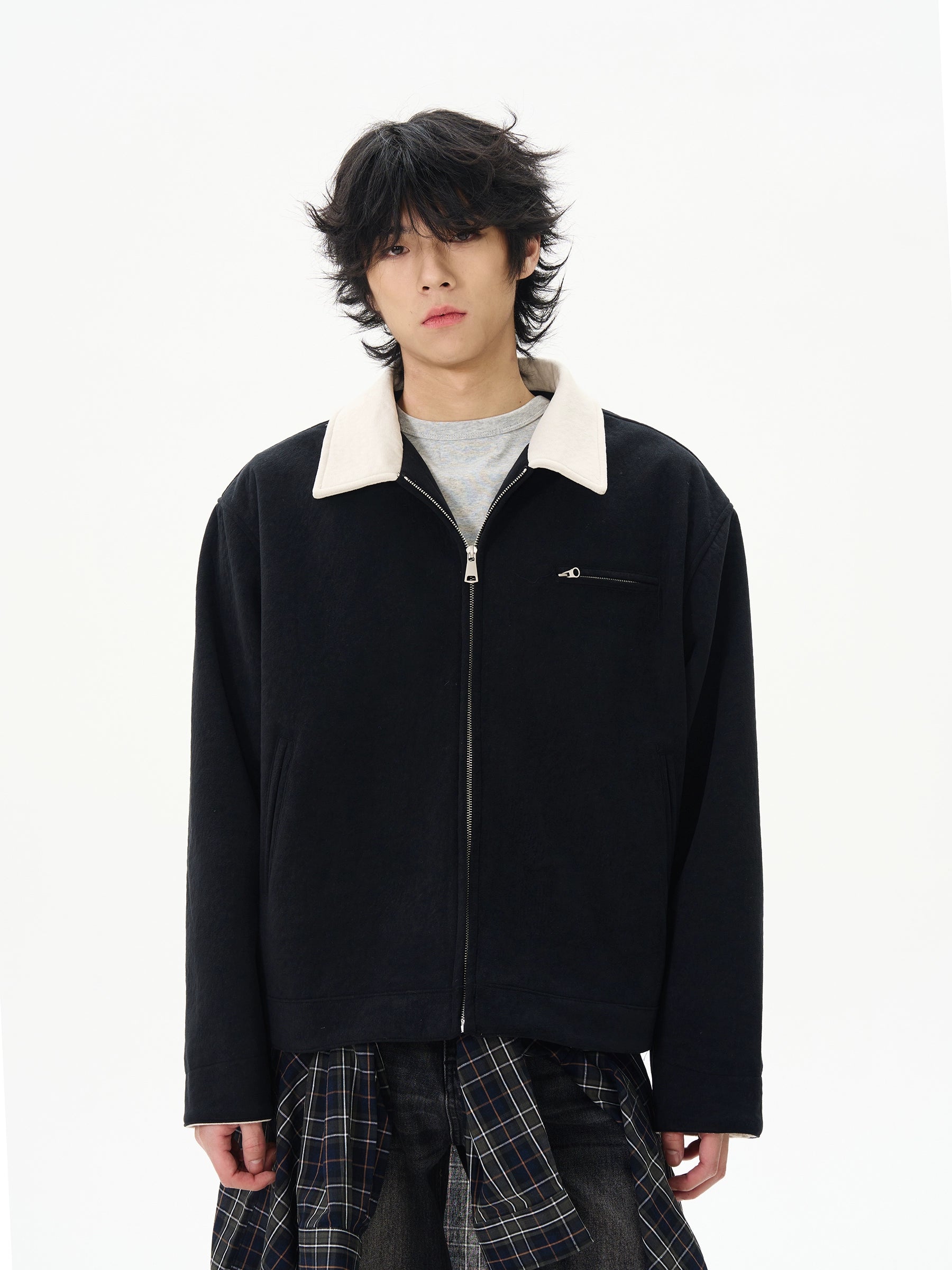 Suede Detroit Jacket Stylish Men's Neon