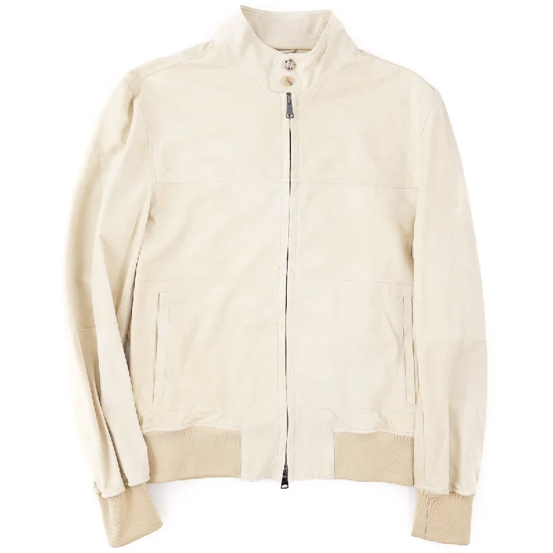 Rifugio Unlined Suede Bomber Jacket Casual Men's Loose