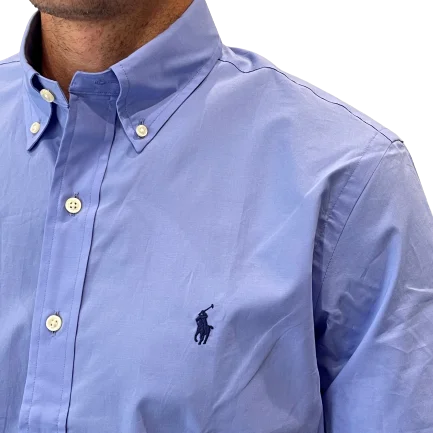 Polo Ralph Lauren - Poplin Shirt - Blue Rugged Men's Outdoor 