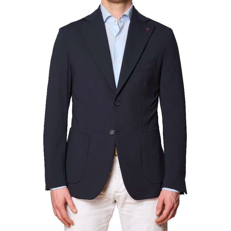 SARTORIA PARTENOPEA Navy Blue Stretch Jacket EU 50 NEW US 40 Current Model Edgy Men's Punk SARTORIA PARTENOPEA Navy Blue Stretch Jacket EU 50 NEW US 40 Current Model Edgy Men's Punk