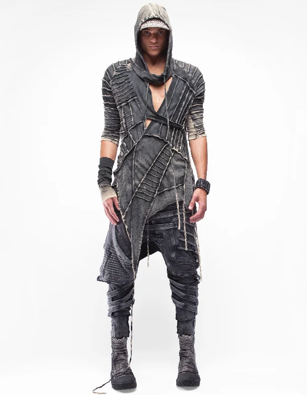 SHORT CARDIGAN CRYSTALIZE Edgy Men's Punk