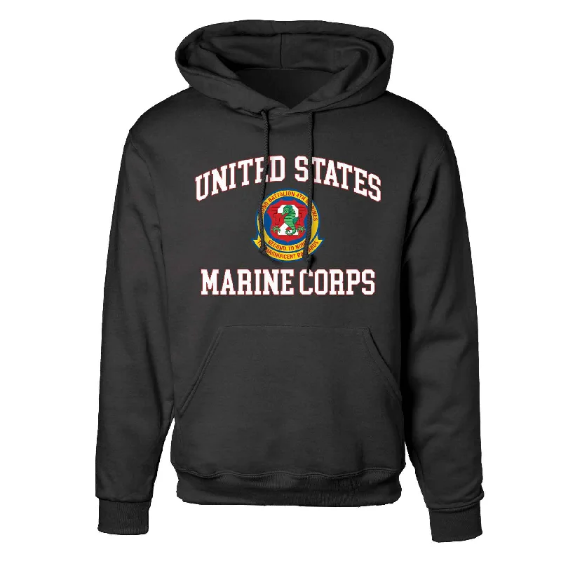 2nd Battalion 4th Marines USMC Hoodie Sharp Men's Italian