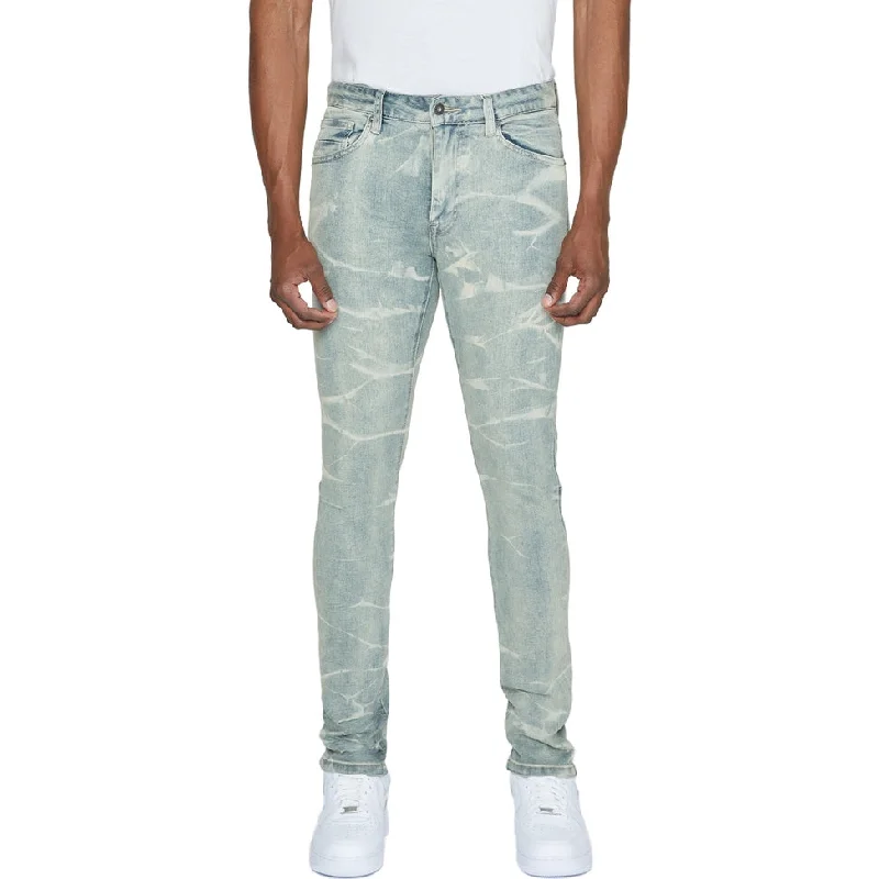 Super Skinny Lightning Effect Jeans - Industrial Blue Sporty Men's Tennis