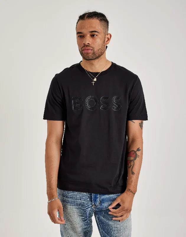 Boss Textured Logo Tee Trendy Men's Bucket