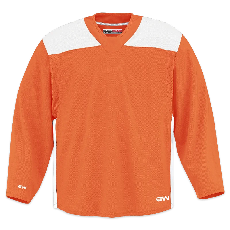 GameWear GW6500 ProLite Series Junior Hockey Practice Jersey - Orange / White Cozy Men's Winter GameWear GW6500 ProLite Series Junior Hockey Practice Jersey - Orange / White Cozy Men's Winter