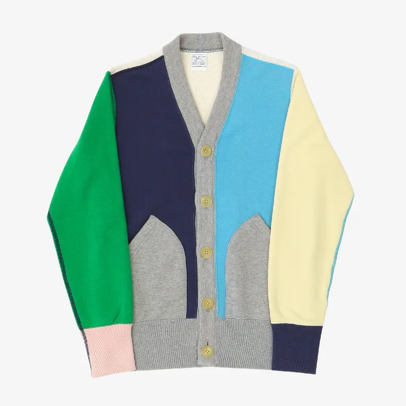 Loopwheel Sweatshirt Cardigan British Gentleman Style
