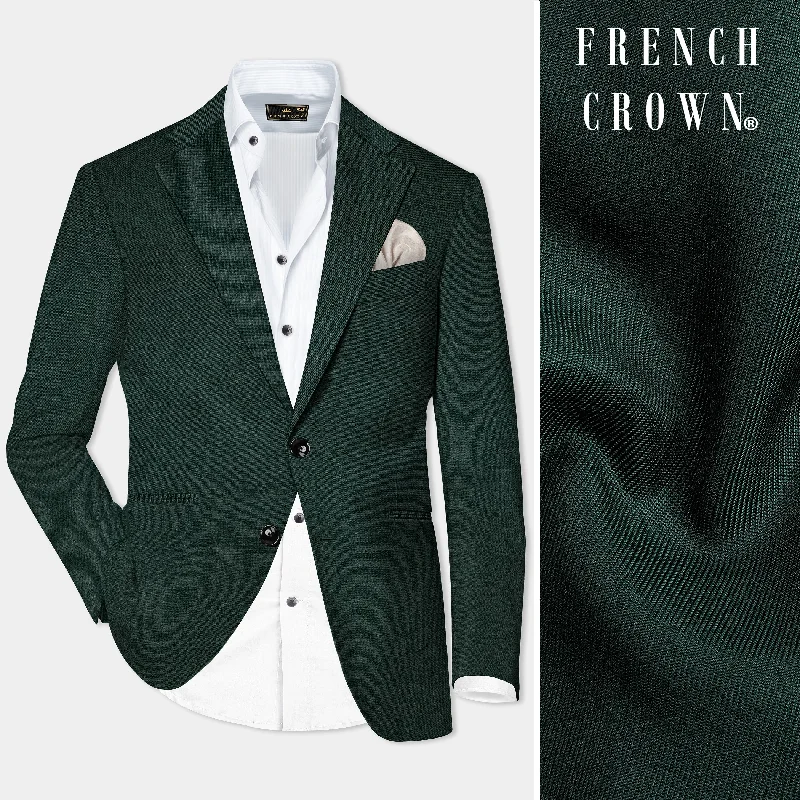 Dianne Green Wool Rich Single Breasted Blazer Hip Men's Urban
