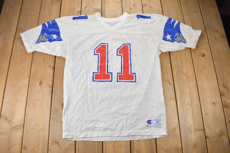 Vintage 1990s New England Patriots Blank Mesh Champion Jersey Tough Men's Military Vintage 1990s New England Patriots Blank Mesh Champion Jersey Tough Men's Military