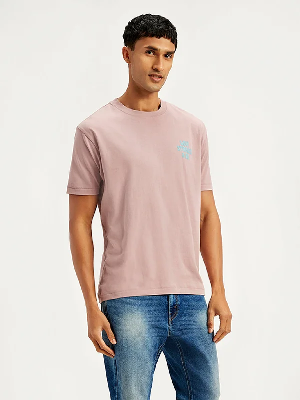 Men's Brand Logo Regular Fit T-Shirt Hip Men's Urban