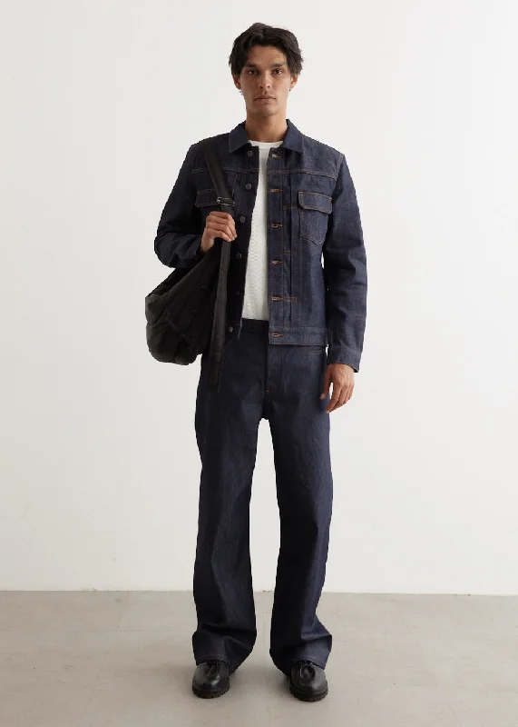 Jean Work Jacket Casual Men's Short